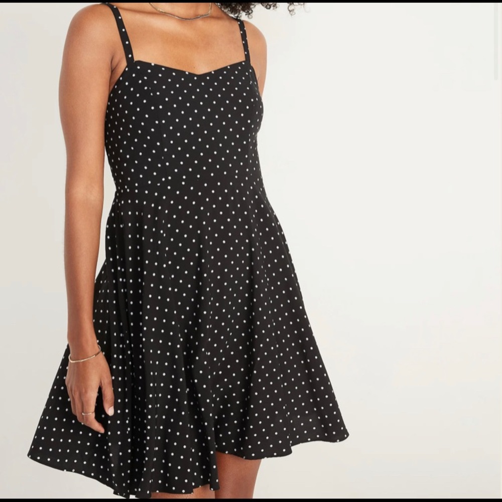 Old Navy | Dresses | Old Navy Black And White Polkadot Cami Dress